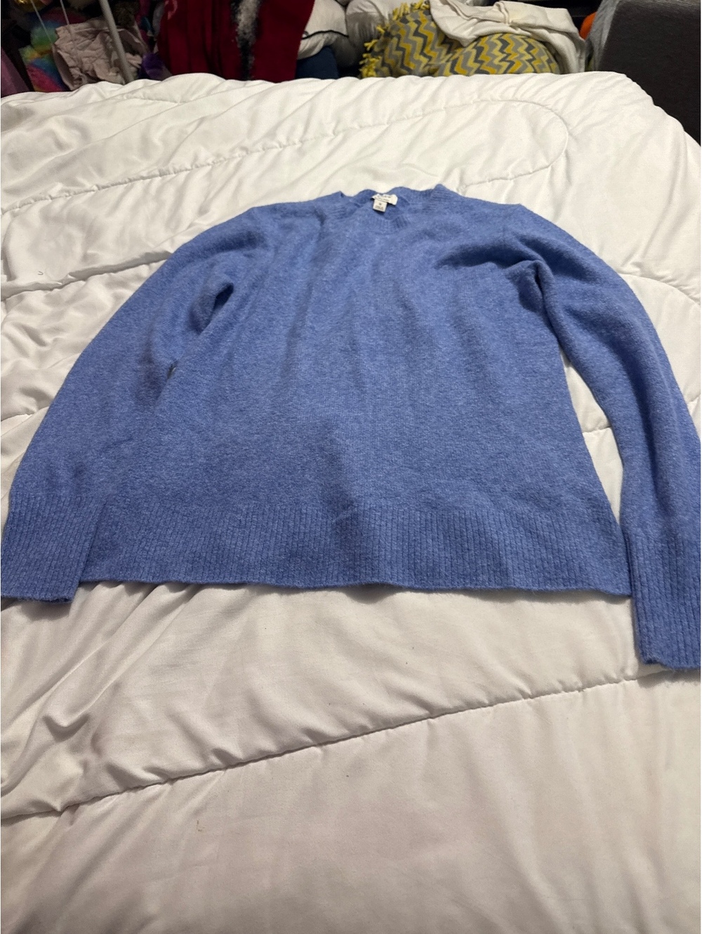 J.Crew Extra-Soft Blue Crewneck Sweater Size S